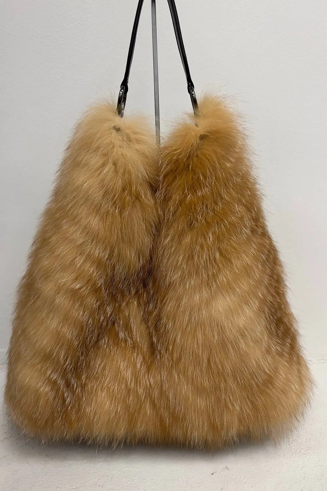 Fox Fur Bucket Bag