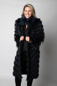 Gorgeous Fox/Rex Long Layered Coat