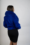 Dyed Electric Blue Fox/Rexx Jacket