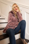 LaBelle Since 1919 Dyed Rose Petal Fox/Sheared Mink Jacket