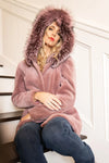 LaBelle Since 1919 Dyed Rose Petal Fox/Sheared Mink Jacket