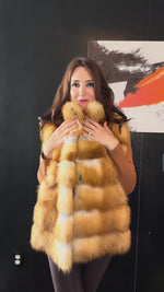 New Red Fox Fur Vest